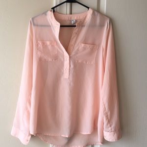 Old navy blush blouse
